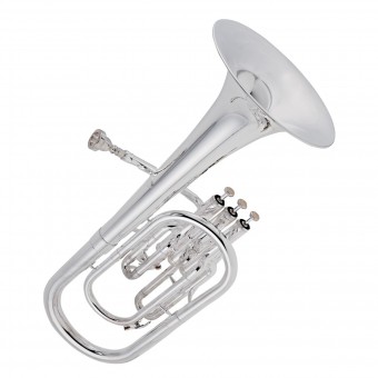 Elkhart 100THS Eb Tenor Horn Outfit in Silverplate