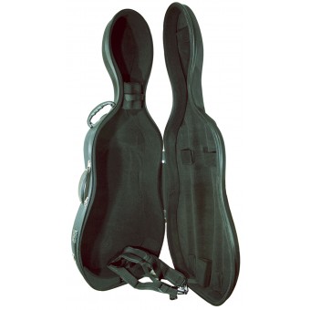 4/4 Size Cello ABS Hardcase Black 5.5kg - 1864