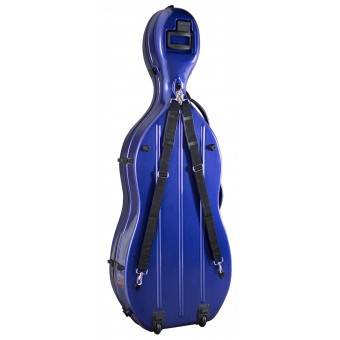 4/4 Size Cello Fibreglass Hardcase in Blue 5.7kg - 1866BL