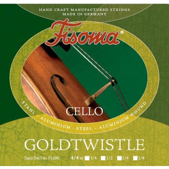 1/8 Cello D String by Lenzner Goldtwistle - F1202