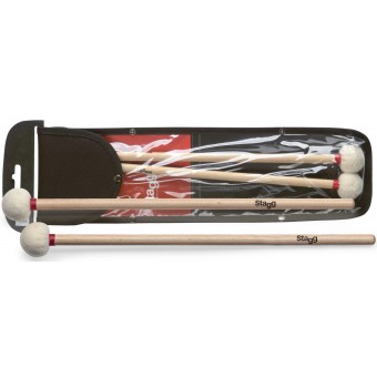 Timpani Mallets Hard with Maple handle and 38mm Head by Stagg - SMTIM F38 