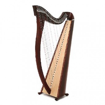 Camac Harps AZILIZ 34-MH Mahogany 34 String  Lever Harp- inc delivery to Scottish Postcodes Only