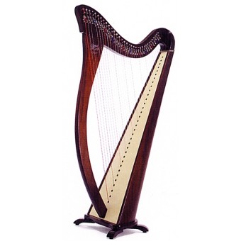 Camac Harps HERMINE-MH Mahogany 34 String Lever Harp - inc delivery to Scottish Postcodes Only