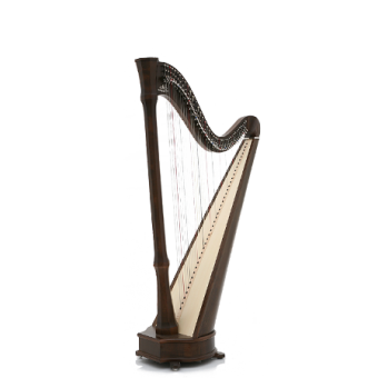 Camac Harps MADEMOISELLE-BK Black Mademoiselle Lever Harp - inc delivery to Scottish Postcodes Only