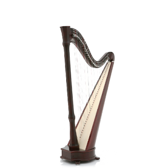 Camac Harps MADEMOISELLE-MH Mahogany Mademoiselle Lever Harp - inc delivery to Scottish Postcodes Only