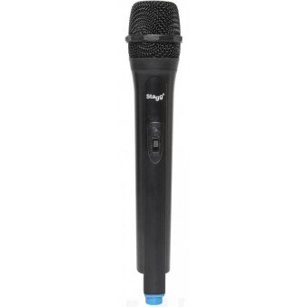 Stagg Battery Powerd 8" 125w PA Speaker inc Bluetooth and UHF Radio Microphone- AS8BUK