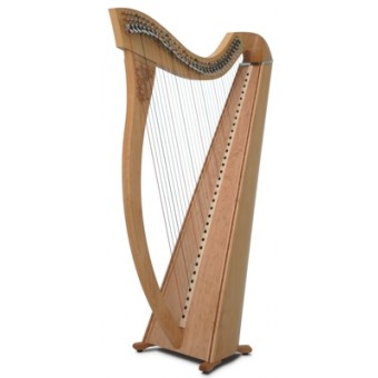 Camac Harps AZILZ 34-NM Natural Maple 34 String Lever Harp- inc delivery to Scottish Postcodes Only