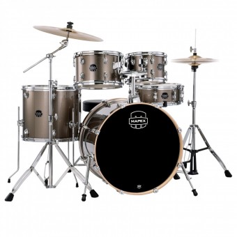 Mapex Venus Rock Fusion Drum Kit inc Hardware and Cymbals in Copper Metallic- VE5294FTC-VX