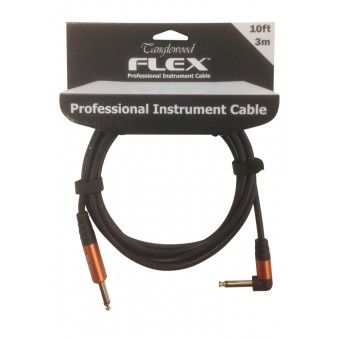 Tanglewood FX3A 3 metre Guitar Lead with Angled Jack