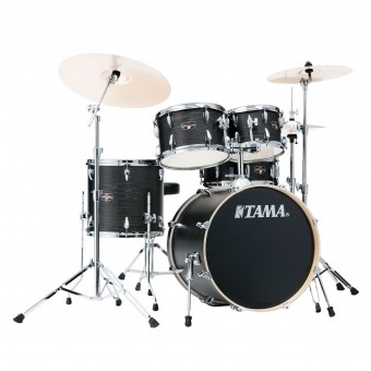 Tama Imperialstar 22'' 5pc Drum Kit in Black Oak Wrap, No Cymbals - IE52KH6W-BOW