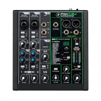Mackie 6 Channel Effects USB Mixer - ProFX6v3