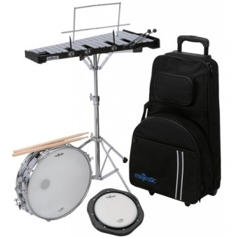 Majestic Glockenspiel and Snare Drum Kit with Trolley Case - 1432DP