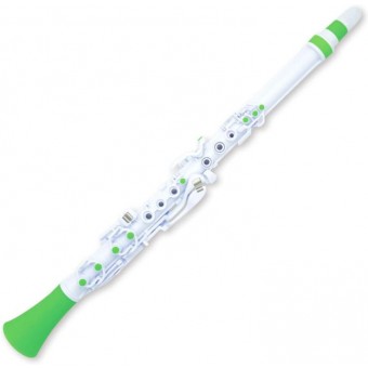 Nuvo jFlute 2.0 Outfit White with Green Trim -  N220JFGN