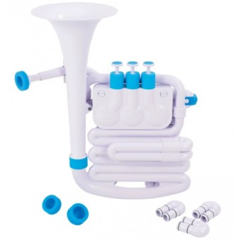 Nuvo jHorn Outfit White with Blue Trim -  N610JHWBL