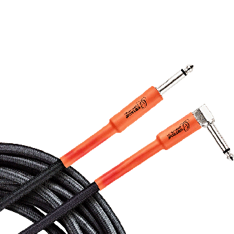Ortega 10ft Instrument Cable Angled Jack- 10 Pack
