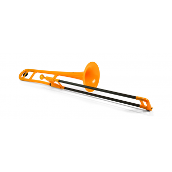 pBone PBONE1O Orange Plastic Bb Tenor Trombone 
