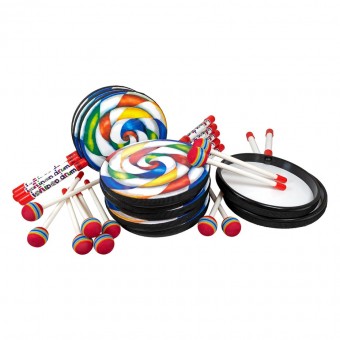 Percussion Plus PP1189-10PACK Lollipop Drum 8" - pack of 10