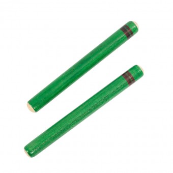 Percussion Plus PP204 Claves Pair - green