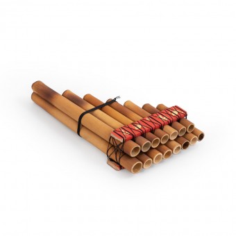Percussion Plus PP2069 Honestly Made Double row 15 note pan pipes