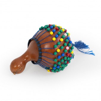 Percussion Plus PP2076 Honestly Made African cabasa with beads - small
