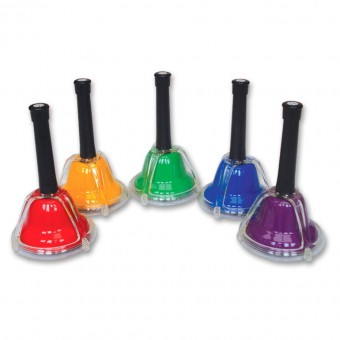 Percussion Plus PP276-F#70 combi hand bell individual accidental note - F#70 emerald green