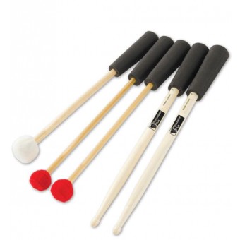 Percussion Plus PP719 Pack of 5 Easy Grip Mallets