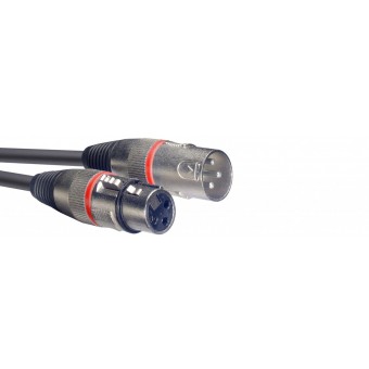 Microphone Cable 1m Red Ring XLR (m) to XLR (f) 10 Pack - SMC1RD