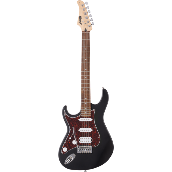 Cort Left Handed Electric Guitar in Open Pore Black - G110LH-OPBK