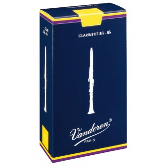 Vandoren CR1015 Box of 10 Bb Clarinet Reeds Strength 1.5