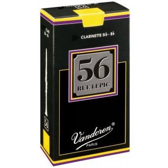 Vandoren CR503 Box of 10 56RueLepic Bb Clarinet 3 Strength Reeds 