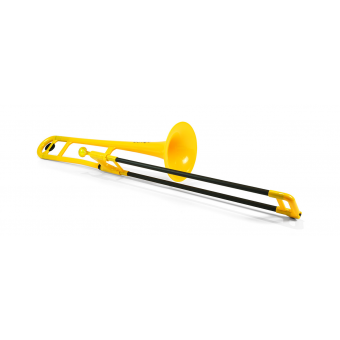 pBone PBONE1Y Yellow Plastic Bb Tenor Trombone 
