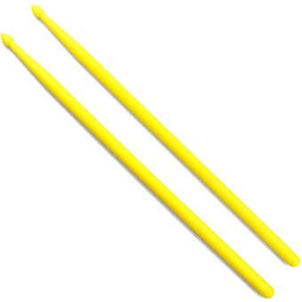 12 Pairs of 5a Maple Drumsticks in Yellow