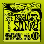10 Pack of Ernie Ball 2221 Regular Slinky Electric Guitar Strings 10-46