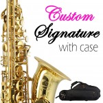 Signature Custom Gold Lacquered Alto Saxophone Outfit 37SC-A169B