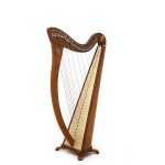 Camac Harps HERMINE-WN Walnut 34 String Lever Harp - inc delivery to Scottish Postcodes Only