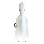 Sinfonica 4/4 Size White Cello Case with Wheels - CC022/29-WW