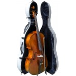 4/4 Size Cadenza 'Casals' Cello Outfit with Fibreglass Hardcase - CEL-CSL44