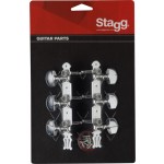 Acoustic Guitar Machine Heads in Chrome by Stagg - KG367