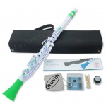 Nuvo Clarineo 2.0 Outfit White with Green Trim - N120CLGN