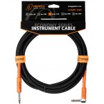 Ortega 15ft Instrument Cable Angled Jack- 10 Pack