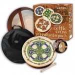 "Percussion Plus 15"" Bodhran with Brosna Cross with bag"