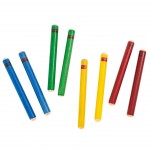 Percussion Plus PP20308 claves - pack of 4 in mixed colours
