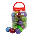 Percussion Plus PP3105 tub of 40 egg shakers in translucent colours
