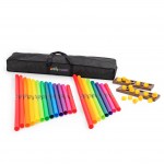 Percussion Plus PP799 Wak-a-Tubes 21 player classroom pack – bass octave - With bag