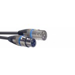 Microphone Cable 1m Blue Ring XLR (m) to XLR (f) 10 Pack - SMC1BL